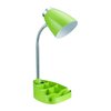 Limelights Gooseneck Organizer Desk Lamp W/iPad Tablet Stand Book Holder, Green LD1002-GRN